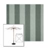 Picture of Beaufort Sagebrush | 5.5' Wood Square Frame Market Umbrella Sunbrella® Awning Fabric