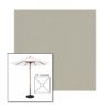 Picture of Cadet Grey | 5.5' Wood Square Frame Market Umbrella Sunbrella® Awning Fabric