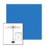 Picture of Capri | 5.5' Wood Square Frame Market Umbrella Sunbrella® Awning Fabric