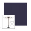 Picture of Captain Navy | 5.5' Wood Square Frame Market Umbrella Sunbrella® Awning Fabric
