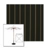 Picture of Cooper Black | 5.5' Wood Square Frame Market Umbrella Sunbrella® Awning Fabric