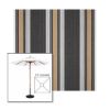 Picture of Emblem Classic | 5.5' Wood Square Frame Market Umbrella Sunbrella® Awning Fabric