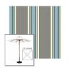 Picture of Emblem Dew | 5.5' Wood Square Frame Market Umbrella Sunbrella® Awning Fabric