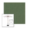 Picture of Fern | 5.5' Wood Square Frame Market Umbrella Sunbrella® Awning Fabric