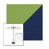 Picture of Ginkgo Marine Blue | 5.5' Wood Square Frame Market Umbrella Sunbrella® Awning Fabric