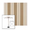 Picture of Heather Beige Classic | 5.5' Wood Square Frame Market Umbrella Sunbrella® Awning Fabric