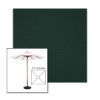 Picture of Ivy | 5.5' Wood Square Frame Market Umbrella Sunbrella® Awning Fabric