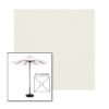 Picture of Natural | 5.5' Wood Square Frame Market Umbrella Sunbrella® Awning Fabric
