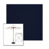Picture of Royal Navy | 5.5' Wood Square Frame Market Umbrella Sunbrella® Awning Fabric