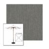 Picture of Smoke | 5.5' Wood Square Frame Market Umbrella Sunbrella® Awning Fabric