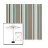Picture of Taupe 2 | 5.5' Wood Square Frame Market Umbrella Sunbrella® Awning Fabric