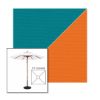 Picture of Turquoise Tuscan | 5.5' Wood Square Frame Market Umbrella Sunbrella® Awning Fabric