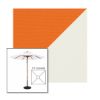 Picture of Tuscan Natural | 5.5' Wood Square Frame Market Umbrella Sunbrella® Awning Fabric