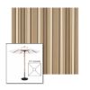 Picture of Westfield Mushroom | 5.5' Wood Square Frame Market Umbrella Sunbrella® Awning Fabric