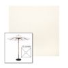 Picture of White | 5.5' Wood Square Frame Market Umbrella Sunbrella® Awning Fabric