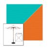 Picture of Aruba Tuscan | 6.5' Wood Square Frame Market Umbrella Sunbrella® Awning Fabric