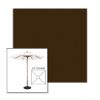 Picture of Badger | 6.5' Wood Square Frame Market Umbrella Sunbrella® Awning Fabric