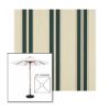 Picture of Black Forest Fancy | 6.5' Wood Square Frame Market Umbrella Sunbrella® Awning Fabric