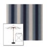 Picture of Boone Navy | 6.5' Wood Square Frame Market Umbrella Sunbrella® Awning Fabric