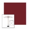 Picture of Burgundy | 6.5' Wood Square Frame Market Umbrella Sunbrella® Awning Fabric