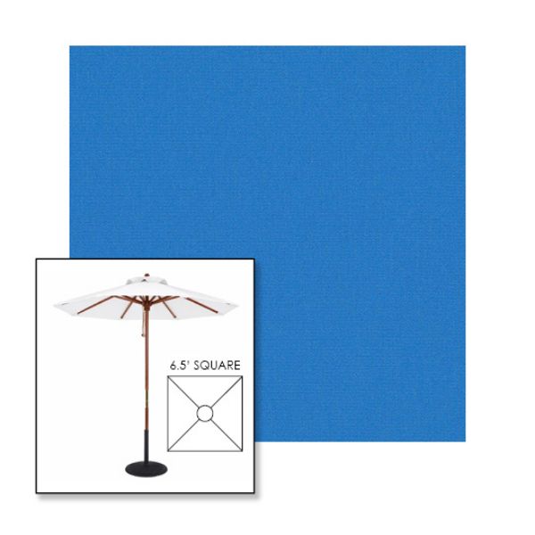 Picture of Capri | 6.5' Wood Square Frame Market Umbrella Sunbrella® Awning Fabric