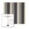 Picture of Clinton Granite | 6.5' Wood Square Frame Market Umbrella Sunbrella® Awning Fabric
