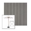 Picture of Cooper Ash | 6.5' Wood Square Frame Market Umbrella Sunbrella® Awning Fabric