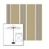 Picture of Emblem Beige | 6.5' Wood Square Frame Market Umbrella Sunbrella® Awning Fabric