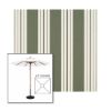 Picture of Fern Classic | 6.5' Wood Square Frame Market Umbrella Sunbrella® Awning Fabric