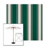 Picture of Forest Green Fancy | 6.5' Wood Square Frame Market Umbrella Sunbrella® Awning Fabric