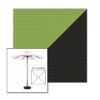 Picture of Ginkgo Black | 6.5' Wood Square Frame Market Umbrella Sunbrella® Awning Fabric