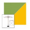 Picture of Ginkgo Sunflower | 6.5' Wood Square Frame Market Umbrella Sunbrella® Awning Fabric