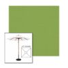 Picture of Ginkgo | 6.5' Wood Square Frame Market Umbrella Sunbrella® Awning Fabric