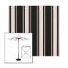 Picture of Hatteras Raven | 6.5' Wood Square Frame Market Umbrella Sunbrella® Awning Fabric