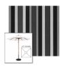 Picture of Marco Black | 6.5' Wood Square Frame Market Umbrella Sunbrella® Awning Fabric