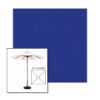 Picture of Ocean Blue | 6.5' Wood Square Frame Market Umbrella Sunbrella® Awning Fabric