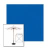 Picture of Pacific Blue | 6.5' Wood Square Frame Market Umbrella Sunbrella® Awning Fabric