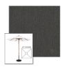 Picture of Slate | 6.5' Wood Square Frame Market Umbrella Sunbrella® Awning Fabric