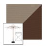 Picture of Taupe True Brown | 6.5' Wood Square Frame Market Umbrella Sunbrella® Awning Fabric
