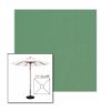 Picture of Basil | 7.5' Wood Square Frame Market Umbrella Sunbrella® Awning Fabric