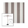 Picture of Beaufort Mushroom | 7.5' Wood Square Frame Market Umbrella Sunbrella® Awning Fabric