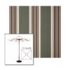 Picture of Emblem Fern | 7.5' Wood Square Frame Market Umbrella Sunbrella® Awning Fabric
