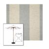 Picture of Era Ash | 7.5' Wood Square Frame Market Umbrella Sunbrella® Awning Fabric