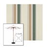 Picture of Fern Heather Beige Block | 7.5' Wood Square Frame Market Umbrella Sunbrella® Awning Fabric