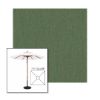 Picture of Fern | 7.5' Wood Square Frame Market Umbrella Sunbrella® Awning Fabric