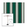 Picture of Forest Green Fancy | 7.5' Wood Square Frame Market Umbrella Sunbrella® Awning Fabric