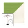 Picture of Ginkgo White | 7.5' Wood Square Frame Market Umbrella Sunbrella® Awning Fabric