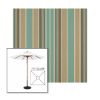 Picture of Kiawah Spa | 7.5' Wood Square Frame Market Umbrella Sunbrella® Awning Fabric