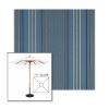 Picture of Motive Denim | 7.5' Wood Square Frame Market Umbrella Sunbrella® Awning Fabric
