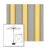 Picture of Rodanthe Metallic | 7.5' Wood Square Frame Market Umbrella Sunbrella® Awning Fabric
